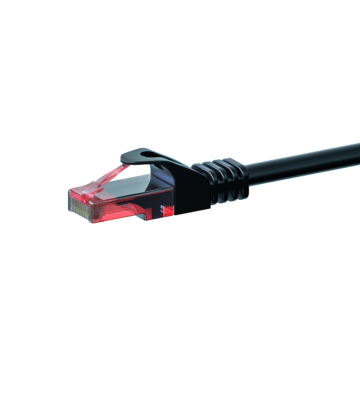 CAT6 Kabel U/UTP - 10 Meter - schwarz - 100% Kupfer