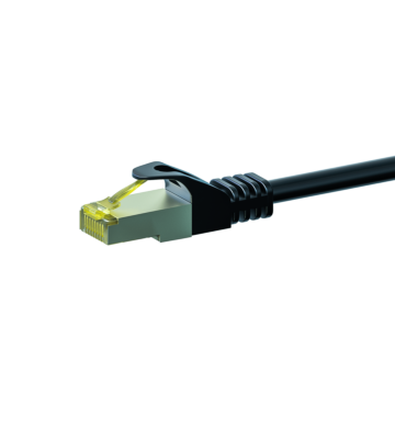 Cat7 Kabel S/FTP/PIMF - 1 Meter - schwarz