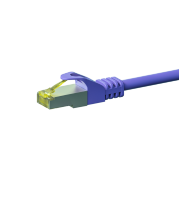 Cat7 Kabel S/FTP/PIMF - 0,50 Meter - lila