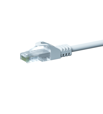 CAT5e Kabel U/UTP - 20 Meter - weiß - CCA