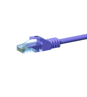 CAT5e Kabel U/UTP - 7,50 Meter - lila - CCA