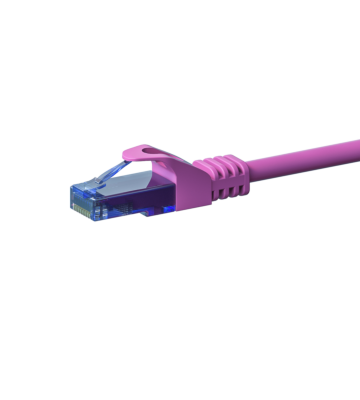 UTP CAT6a patchkabel 1m roze - 100% koper