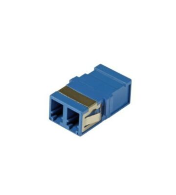 Singlemode Keystone-Glasfaserkupplung LC-LC Duplex - blau