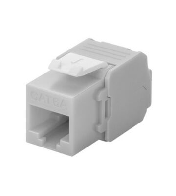 Keystone Konnektor CAT 6a UTP - Toolless- Grau