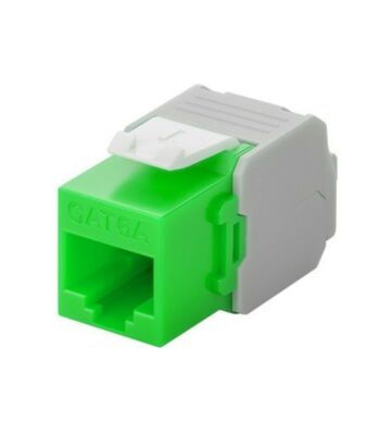 Keystone Konnektor CAT 6a UTP - Toolless - Grün
