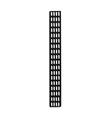18 HE vertikale Kabelführungsleiste - 10 cm breit
