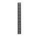 22 HE vertikale Kabelführungsleiste - 10 cm breit
