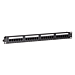 19 Zoll Patchfeld 24-fach UTP / CAT 6