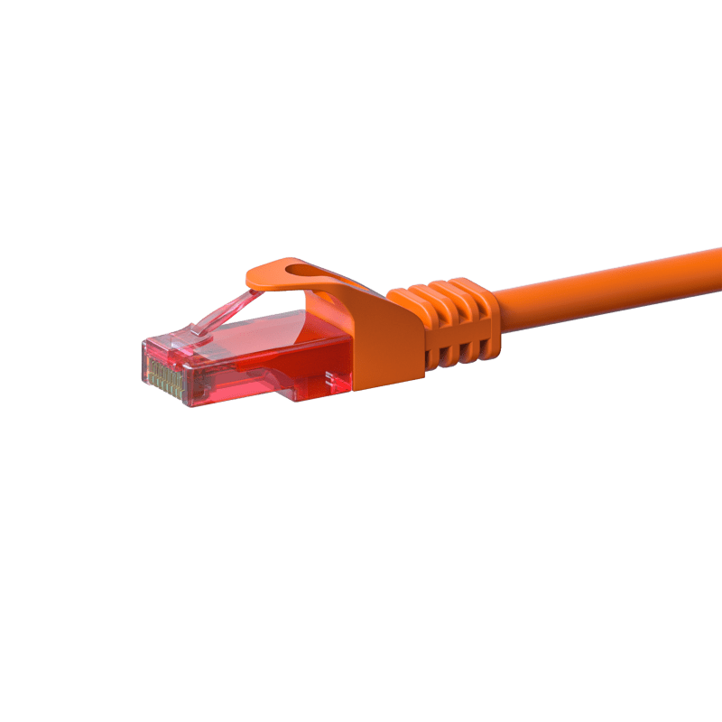 CAT6 Kabel U/UTP - 2 Meter - orange - 100% Kupfer