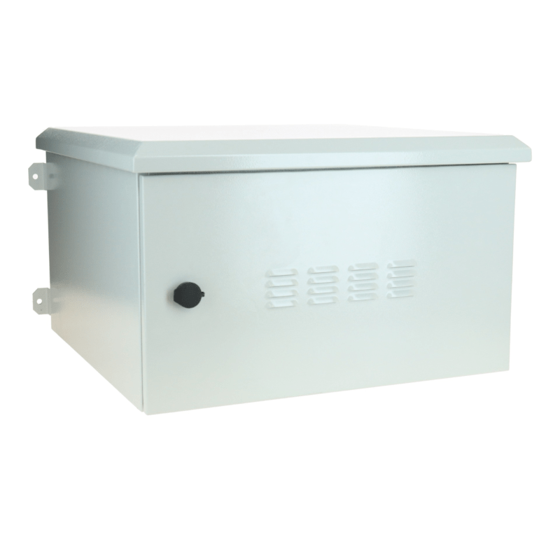 6 HE 19” Outdoor Serverschrank zur Wandmontage IP55 - 600 x 600 x 368mm