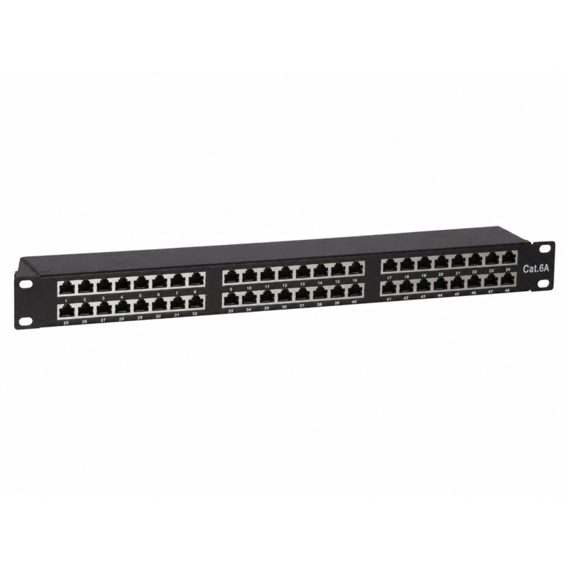 19 Zoll Patchfeld 48-fach STP / CAT 6a
