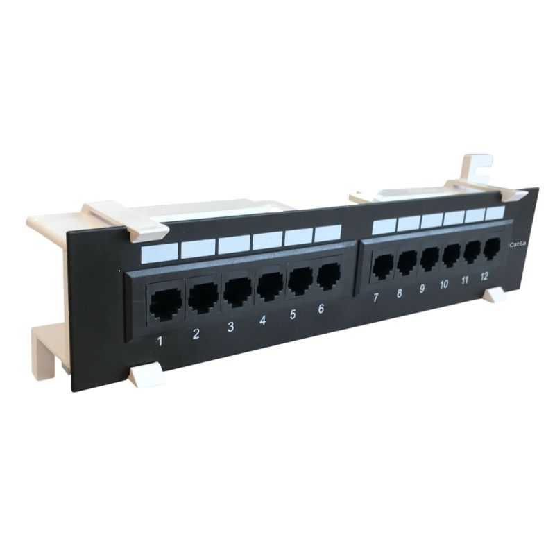 Wand-Patchfeld CAT 6a - 12-fach UTP