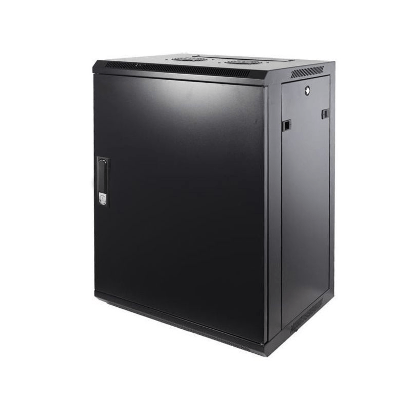 12 HE Netzwerkschrank, Wandschrank, mit Metalltür 600 x 450 x 635mm (BxTxH)