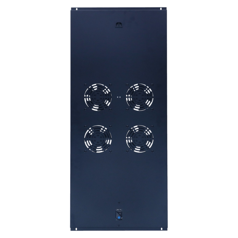 Lüftereinheit - Ventilator Paket mit 4 Ventilatoren und Thermostat geeignet für Serverschränke mit einer Tiefe von 1200mm