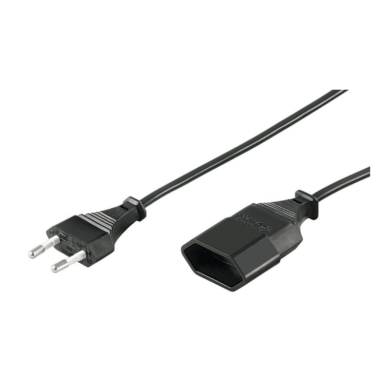 Stromkabel Euro - 3 Meter schwarz