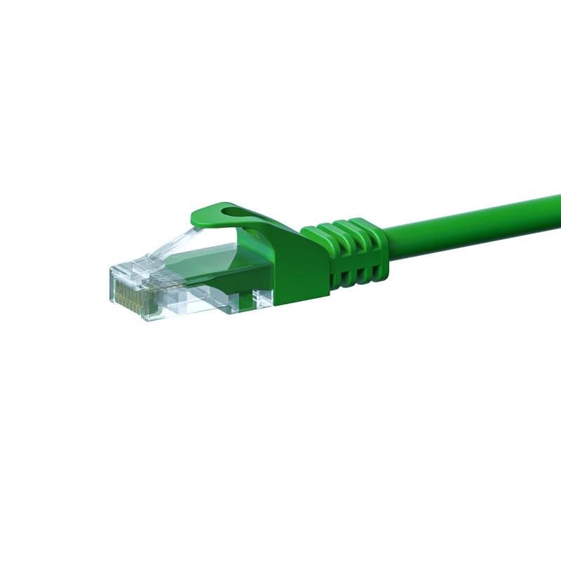 CAT5e Kabel U/UTP  - 5 Meter - grün - 100% Kupfer