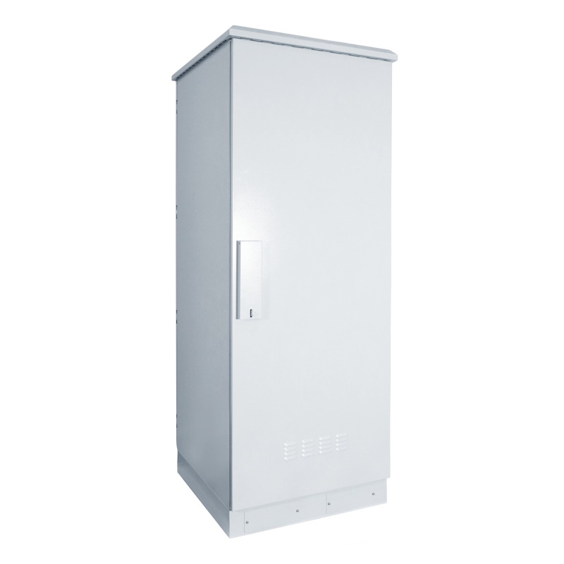 32 HE 19 Zoll Outdoor Netzwerkschrank mit Glastür 600 x 600 x 1600 mm (BxTxH)