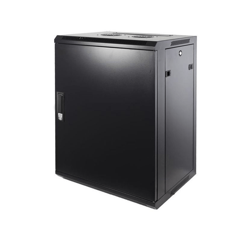 12 HE Netzwerkschrank, Wandschrank, mit Metalltür 600 x 450 x 635mm (BxTxH)