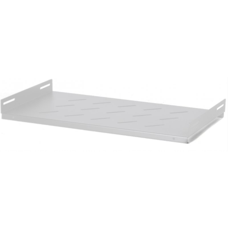 1 HE perforierter Regalboden für Wand-Netzwerkschrank 600 mm tief - weiss