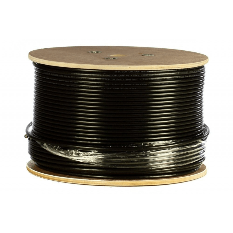 CAT7 S/FTP 305m Buitenkabel op rol stug -  PE (Fca)