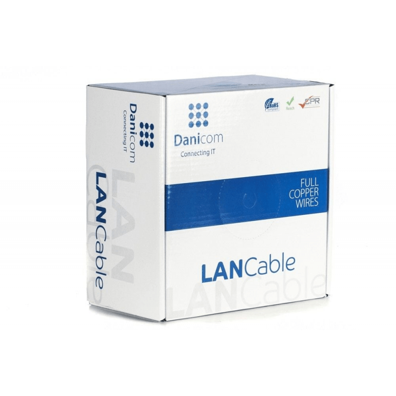 DANICOM CAT7 Kabel S/FTP 100 Meter – Starrleiter - LSZH (Dca)