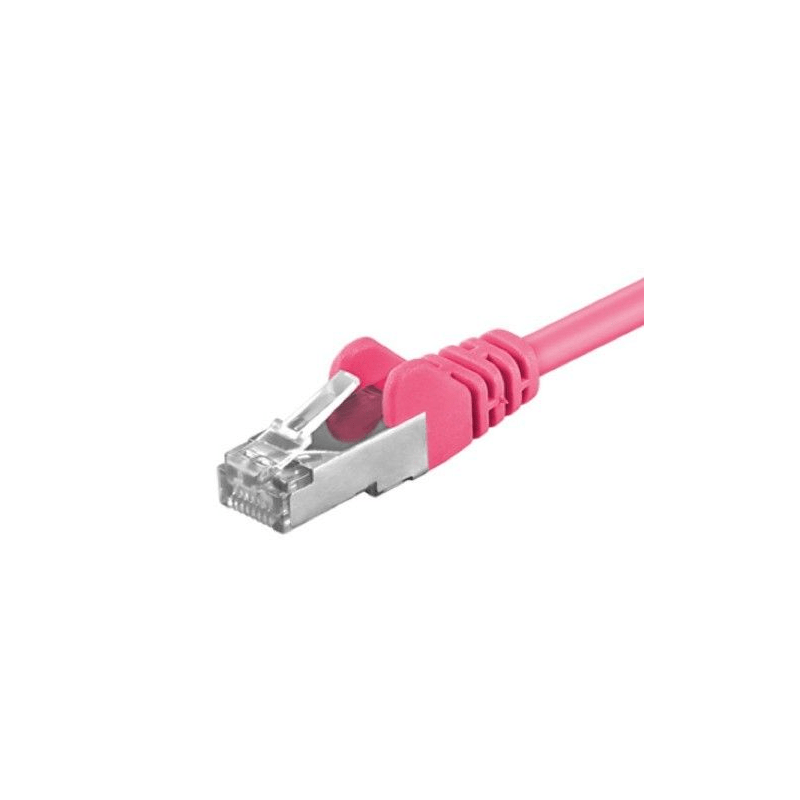CAT5e Kabel FTP - 7,50 Meter - roza