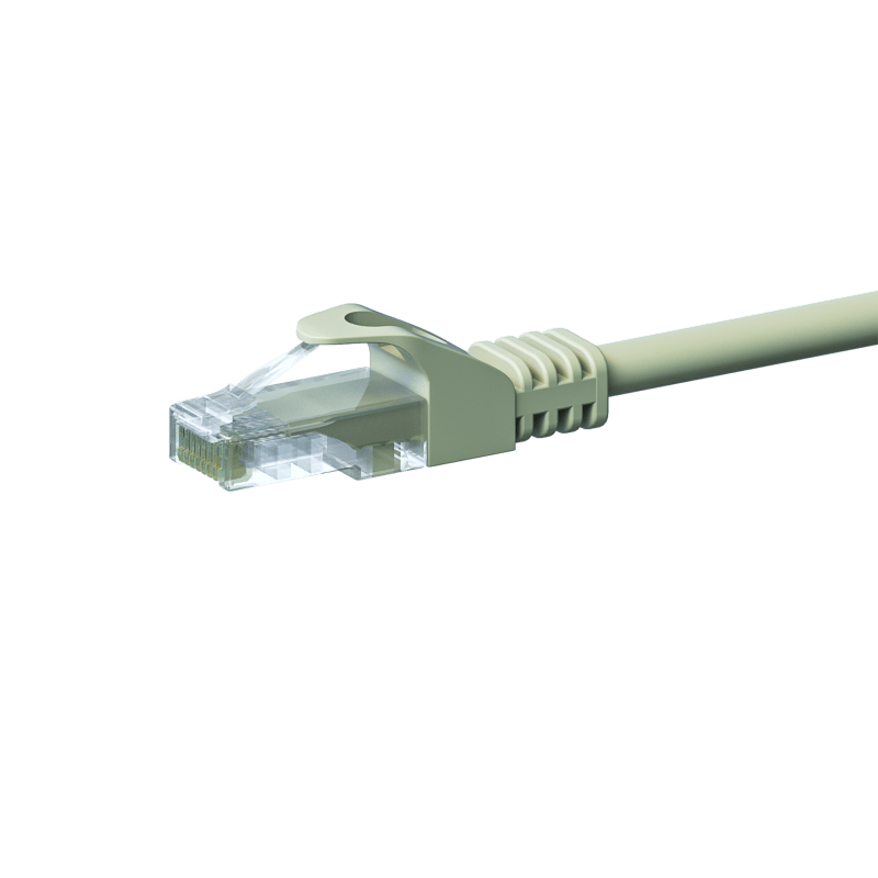 CAT5e Kabel U/UTP  - 1 Meter - grau - CCA