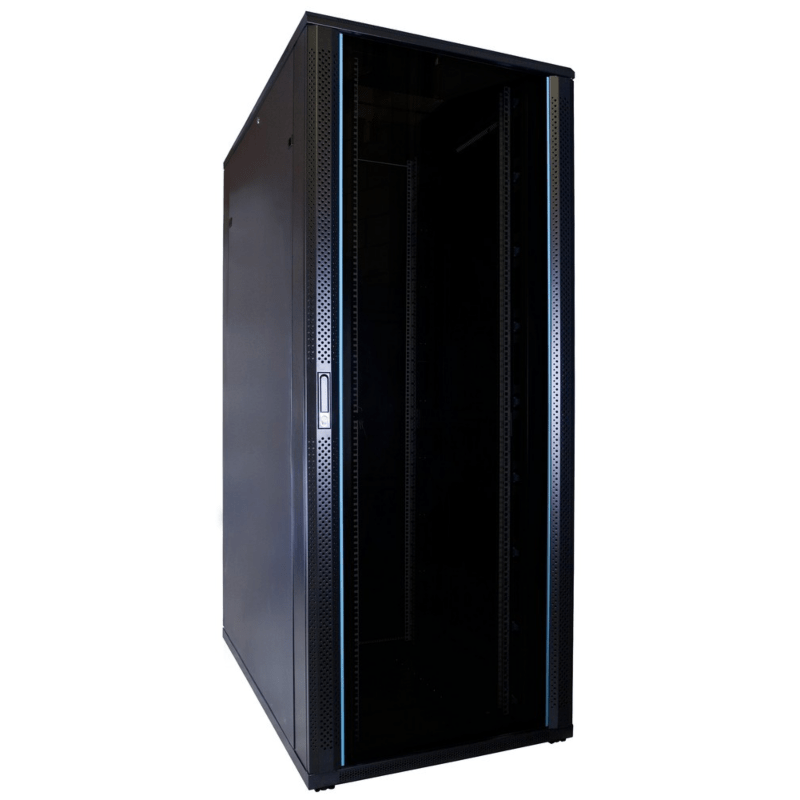 42 HE 19 Zoll Netzwerkschrank mit Glastür 800 x 1200 x 2000 mm (BxTxH)