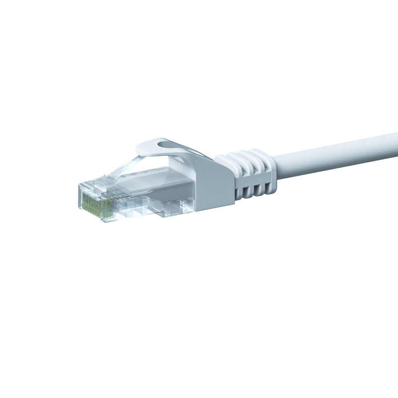 CAT5e Kabel U/UTP - 2 Meter - weiß - CCA