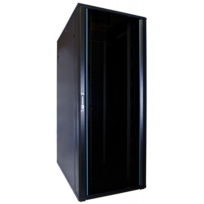 42 HE 19 Zoll Netzwerkschrank mit Glastür 800 x 1200 x 2000 mm (BxTxH) 