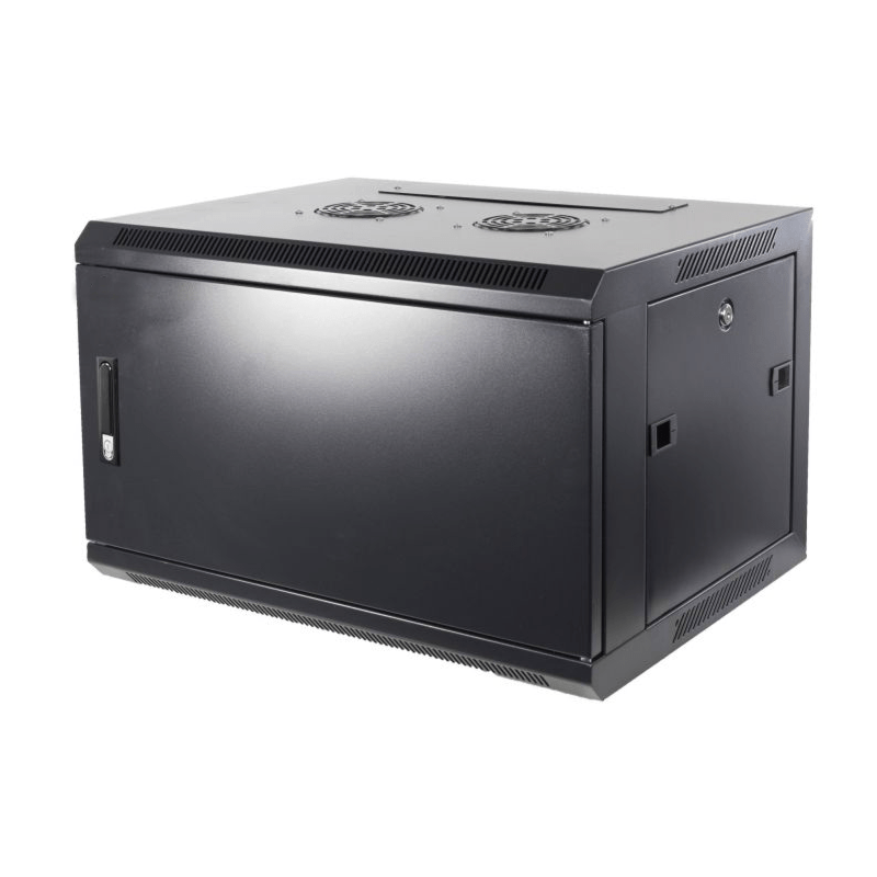 4 HE Netzwerkschrank, Wandschrank, mit Metalltür 600 x 600 x 280mm (BxTxH)