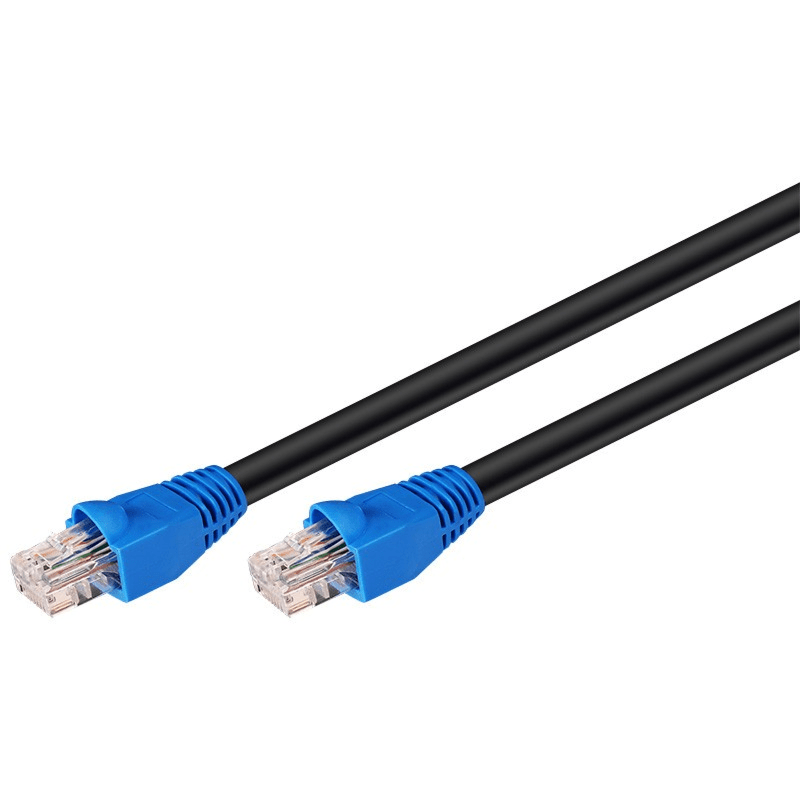 DANICOM CAT6 Kabel für den Aussenbereich UTP – 60 Meter – Schwarz - 100% Kupfer
