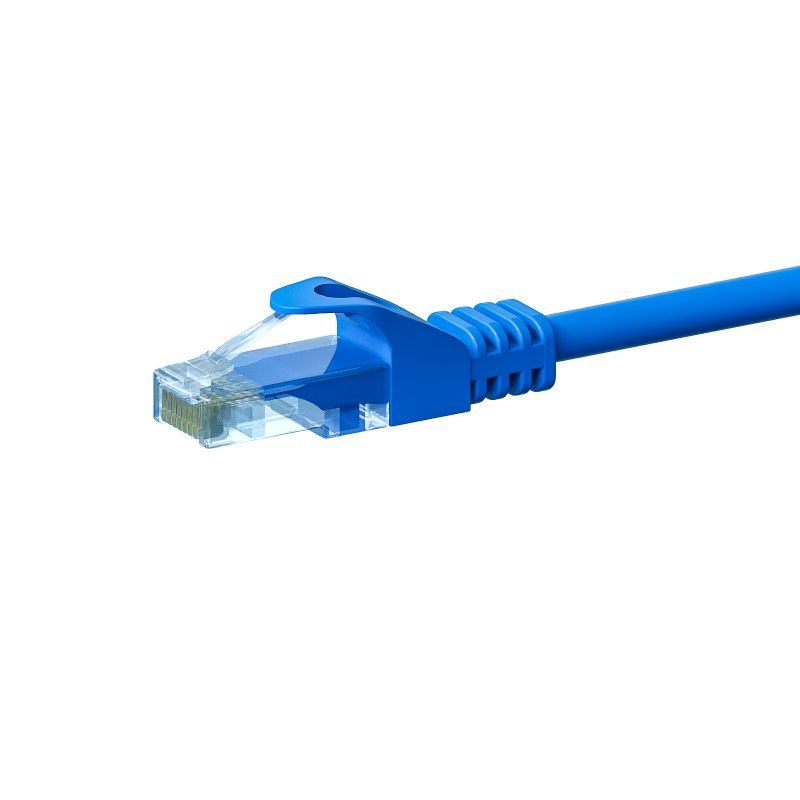 CAT5e Kabel U/UTP  - 20 Meter - blau - 100% Kupfer