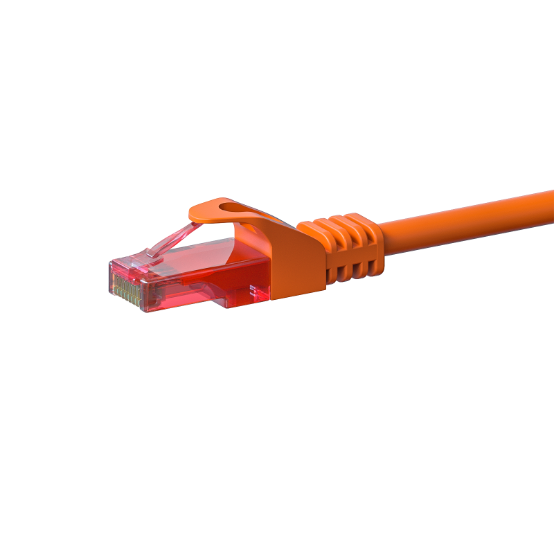 CAT6 Kabel U/UTP - 3 Meter - orange - 100% Kupfer
