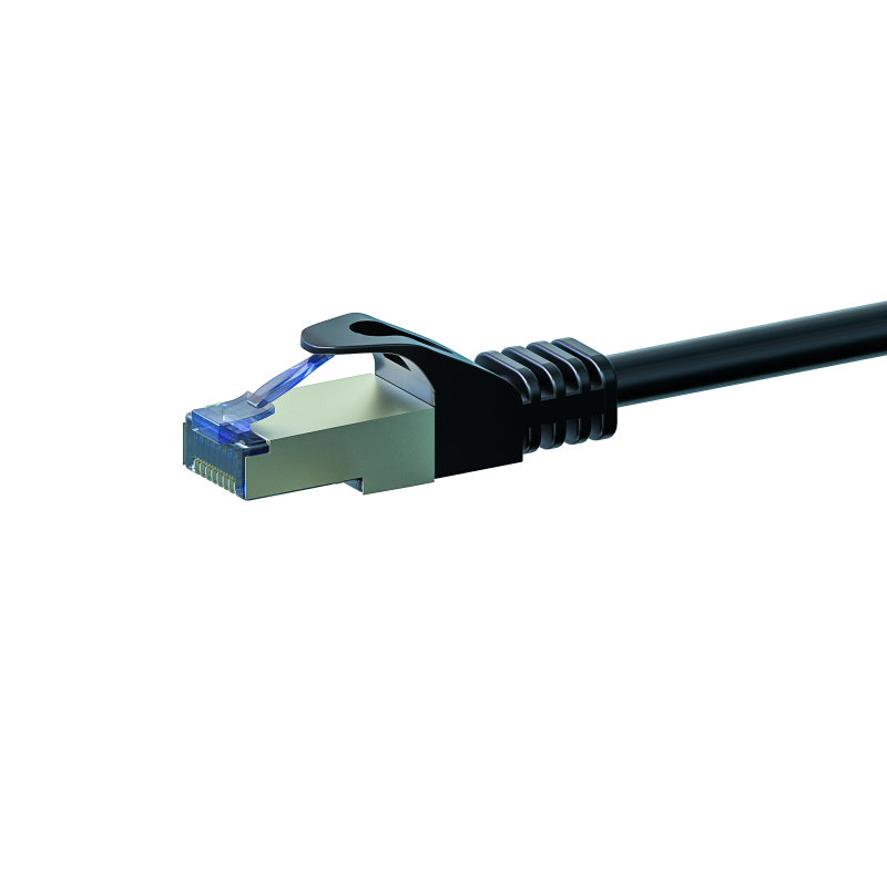 CAT6a Kabel LSOH S-FTP - 7,50 Meter - schwarz
