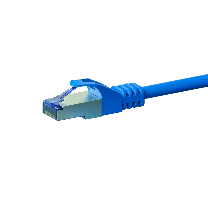 CAT 6a Kabel LSOH - S/FTP - 0,25 Meter - Blau