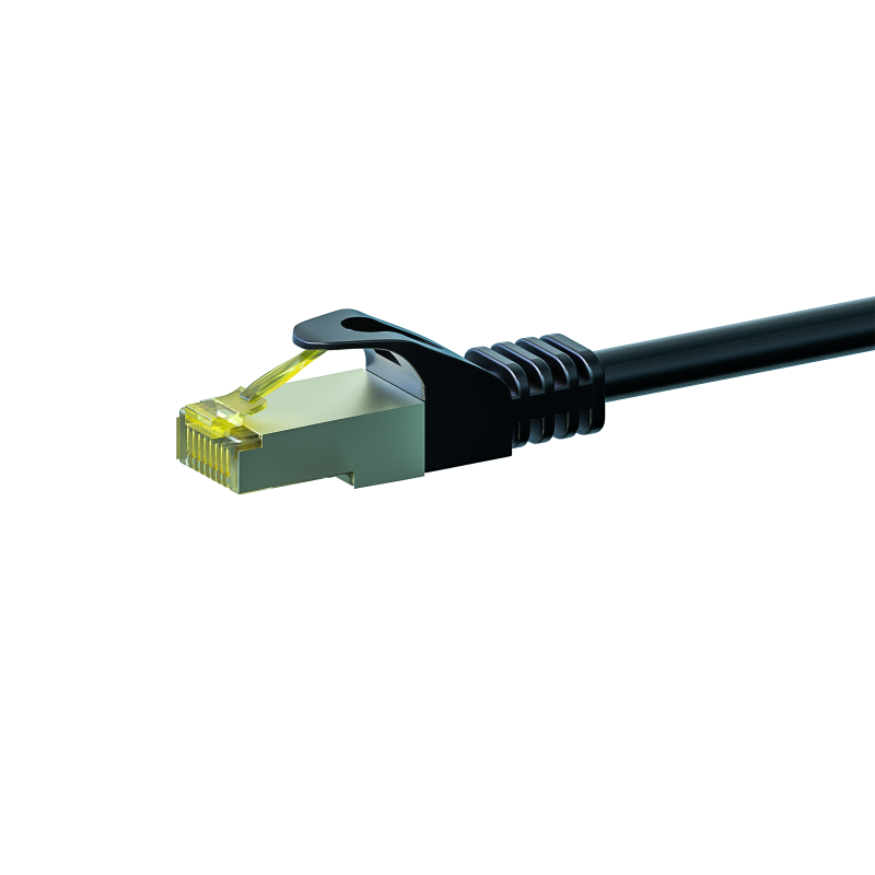 Cat7 Kabel S/FTP/PIMF - 3 Meter - schwarz