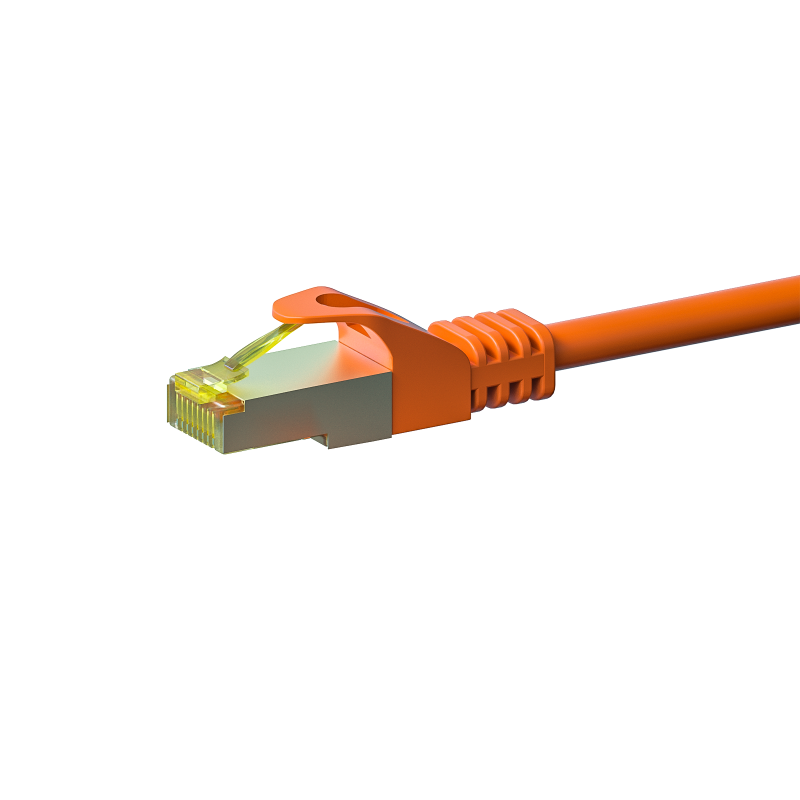 Cat7 Kabel S/FTP/PIMF - 0,50 Meter - orange