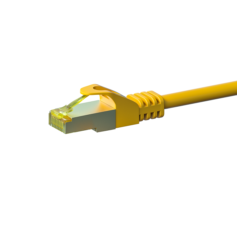 Cat7 Kabel S/FTP/PIMF - 0,50 Meter - gelb