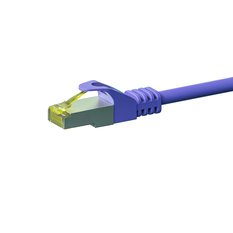 Cat7 Kabel S/FTP/PIMF - 0,25 Meter - lila