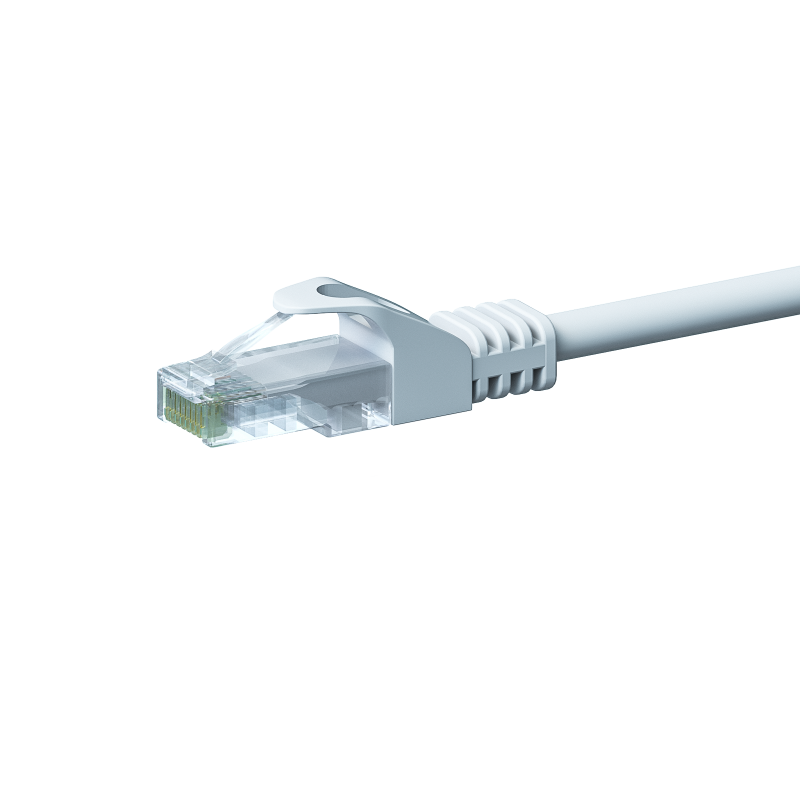 CAT5e Kabel U/UTP  - 0.50 Meter - weiß - CCA