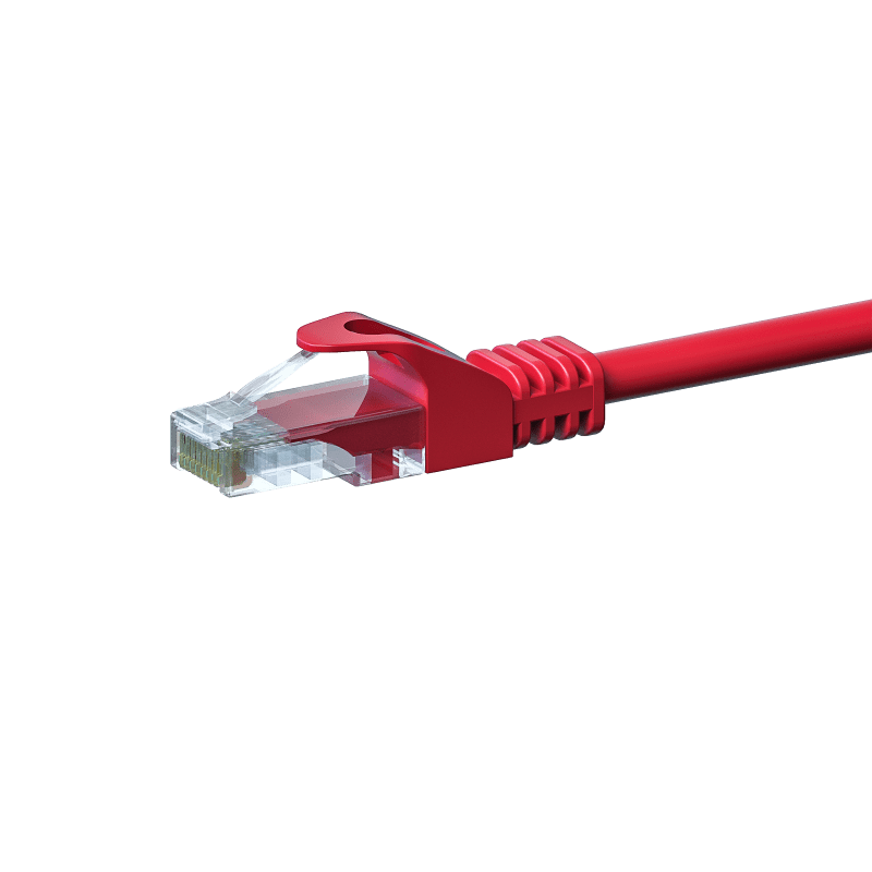 CAT5e Kabel U/UTP - 7,50 Meter - rot - CCA