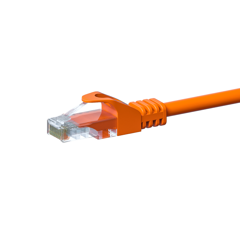 CAT5e Kabel U/UTP - 0,25 Meter - orange - CCA