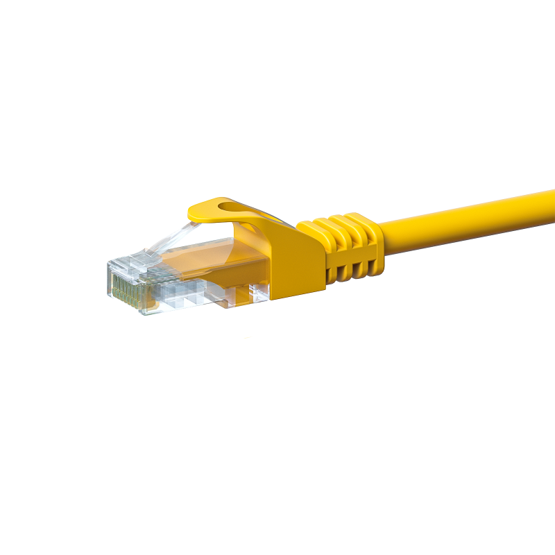 CAT5e Kabel U/UTP  - 0,50 Meter - gelb - CCA