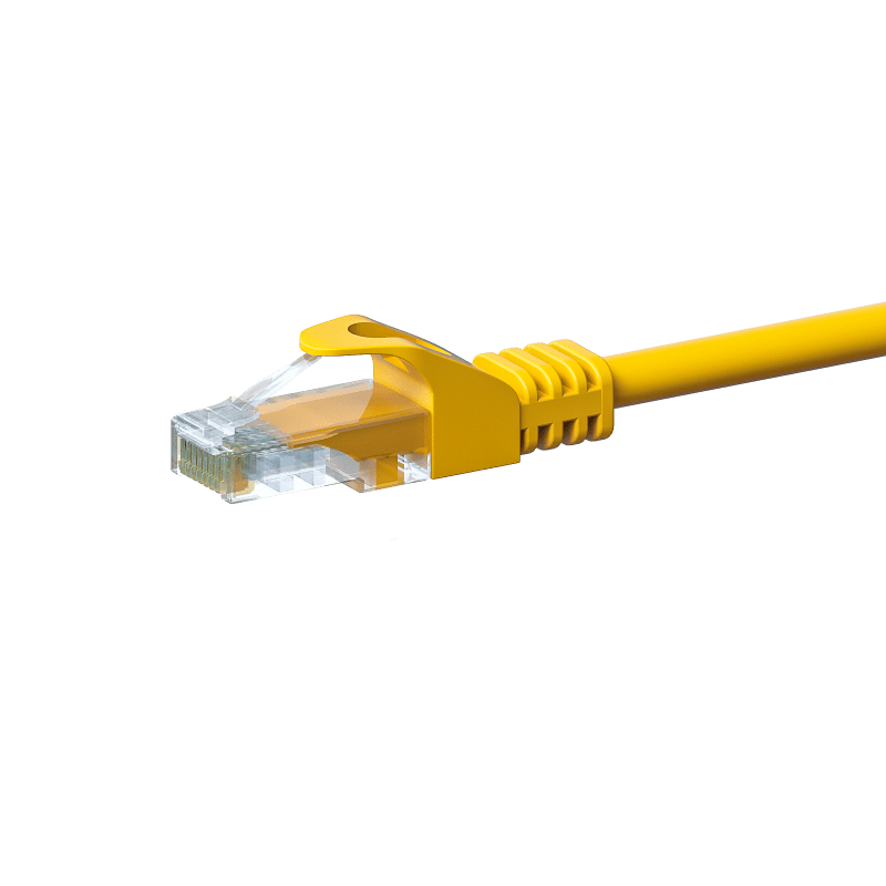 CAT5e Kabel U/UTP  - 1 Meter - gelb - CCA