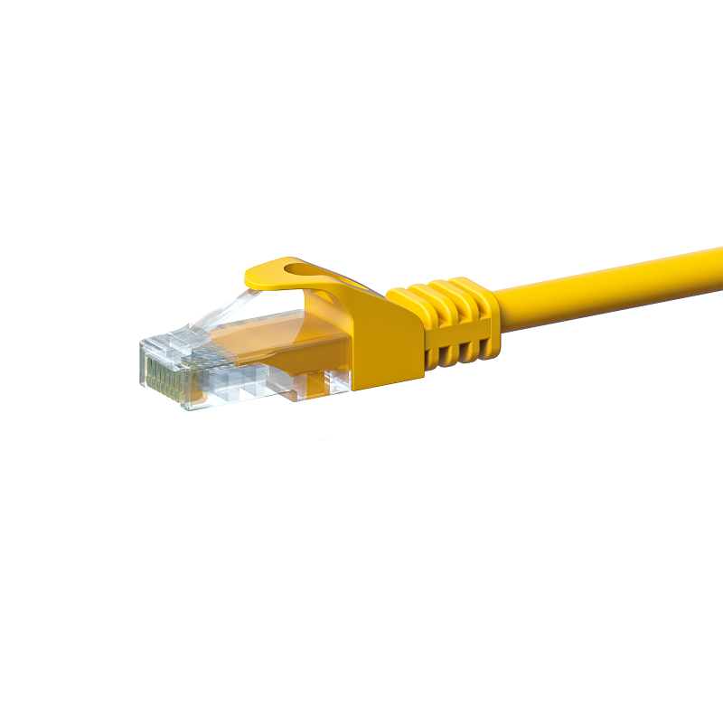 CAT5e Kabel U/UTP  - 15 Meter - gelb - CCA