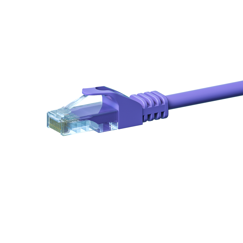 CAT5e Kabel U/UTP - 0,25 Meter - lila - CCA