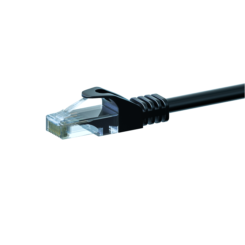 CAT6 Kabel U/UTP - 1,50 Meter - schwarz - CCA