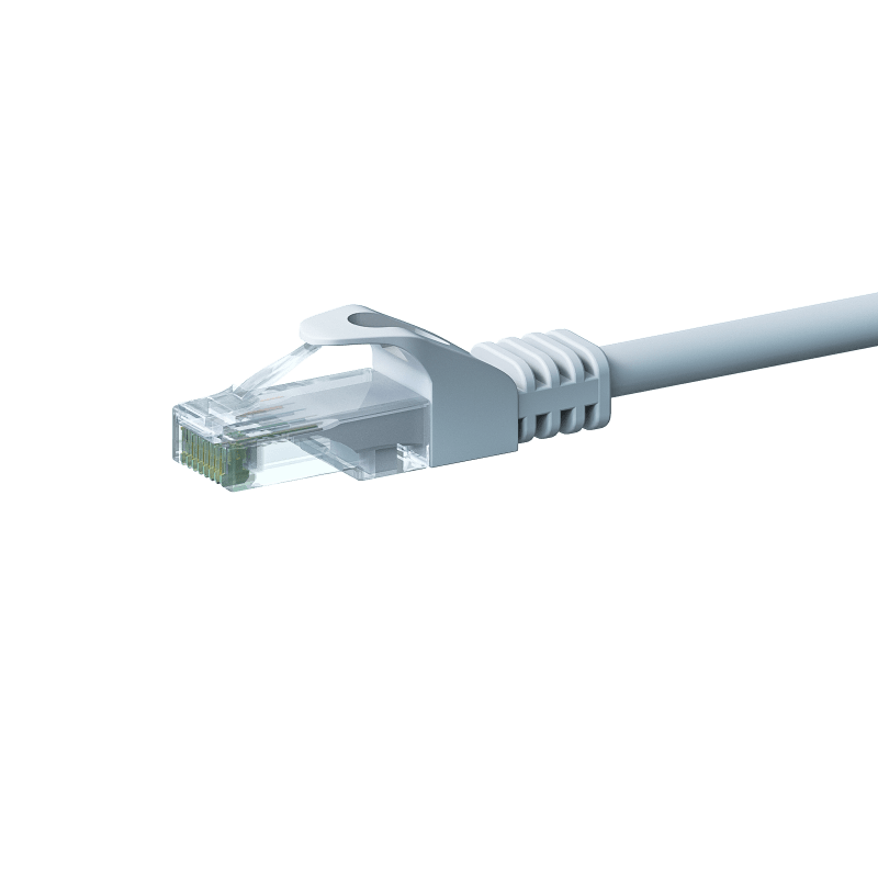 CAT6 Kabel U/UTP - 0,50 Meter - weiß - CCA