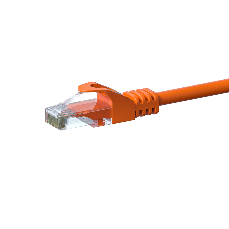 CAT6 Kabel U/UTP - 1 Meter - orange - CCA